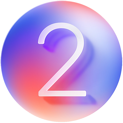 visionOS 2 Beta logo
